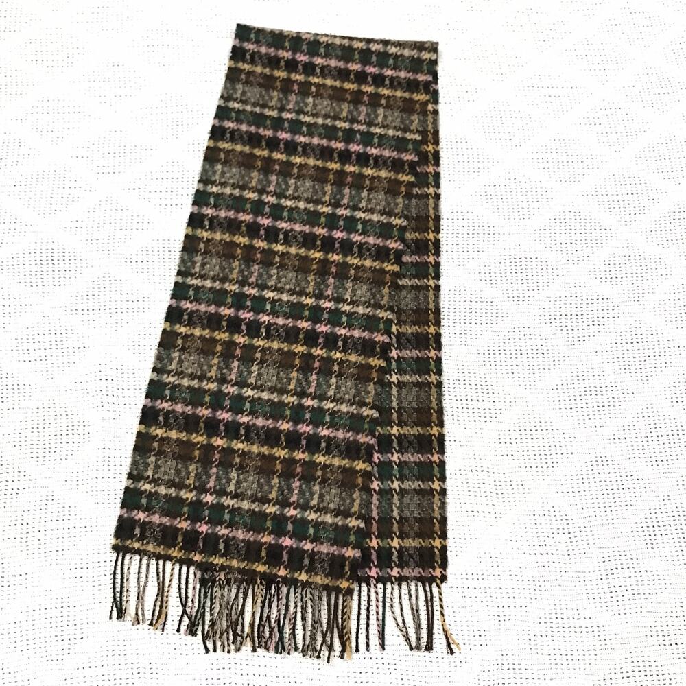 Better than cashemere manhattan accessories co acrylic brown multicolor plaid